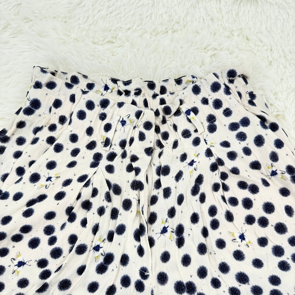 H&M Anna Glover Polka Dot Shorts High Waist Casual Summer Size 8 Chic Summer Fun - Picture 4 of 10